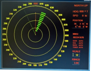 Señal Sart a menos de 3 millas del radar