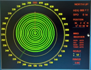 Sart próximo a la posición del radar del radar